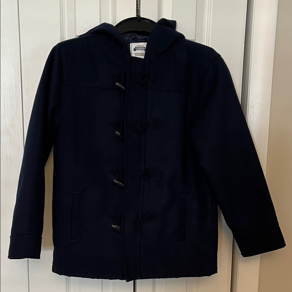 Gymboree Dark Blue Kids Pea Coat with Hood